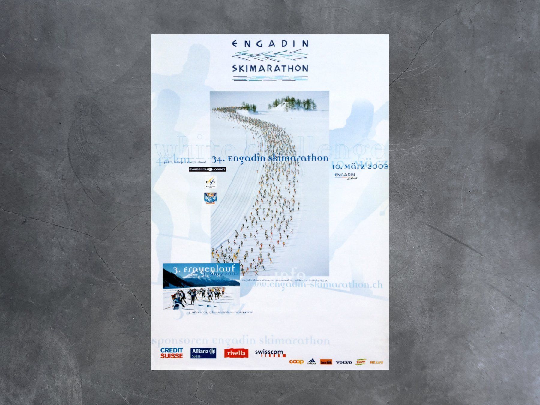 Poster & Bilder: Plakat, Engadin Skimarathon, 2002 – Neu (gemäss Beschreibung) aus Chur von design-of-time