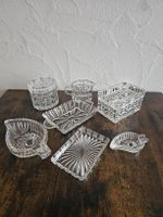 Elegante Kristallglas Sammlung, 7 Teile