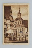 AK Bayreuth; Herkulesbrunnen mit Spitalkirche