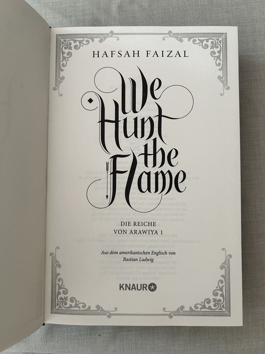 Bücher: We Hunt The Flame - Deutsch  – Gebraucht aus Dättwil AG von fio_d76l 6