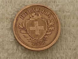 1 centime/rappen 1932