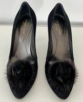 Sergio Rossi Wildleder Pumps schwarz