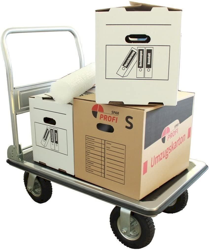 Carrelli di trasporto: Plattformwagen 300 kg luftbereift – Nuovo e nell'imballaggio originale da Bottighofen venduto da zaap 3