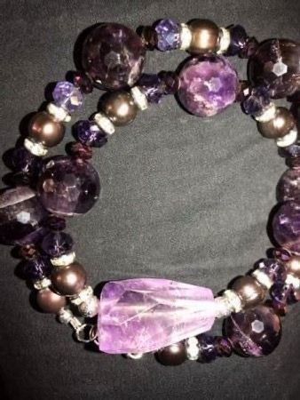 Catenine: AKTION: Amethyst Collier - NEU – Nuovo (secondo la descrizione) da Basel venduto da Chili007 8