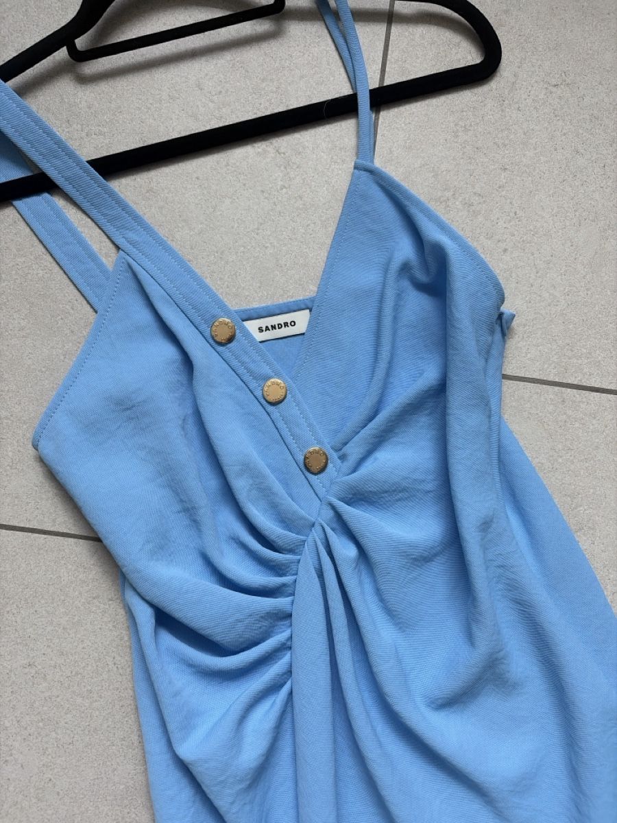 Sandro Vestiti: Sandro Sommerkleid Hellblau Grösse M-L – Nuovo (secondo la descrizione) da Wallisellen venduto da Lan_82sz 2