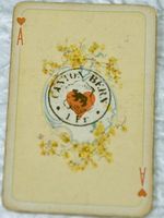 🔴  URURALTE JASSKARTEN  BESONDERHEIT STEUERSTEMPEL1930