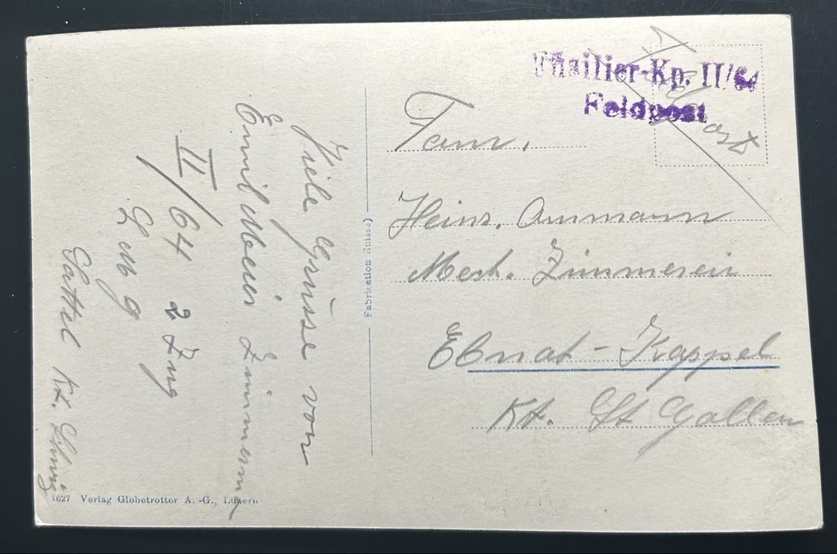 Cartoline postali: Fotokarte Sattel SZ  – Usato da Horw venduto da Tellbub 1
