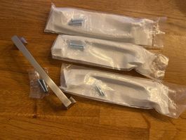 4 Möbelgriffe Edelstahl Optik matt/gebürstet