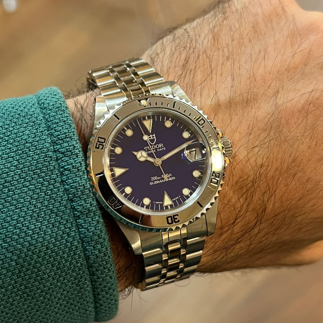 Tudor Uhren: Tudor Submariner Blue Dial Automatic Date 75190 – Gebraucht aus Carouge GE von Watchaser 3