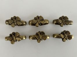 alte Servietten-Ringe aus Messing oder Bronze 
