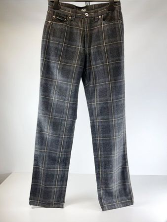 Herren Karo Hose von DOLCE & GABBANA Gr. 30 / IT 44 (Small)