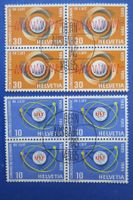 Viererblock-Serie "UIT-Kongress" 1965  Ersttag BERN