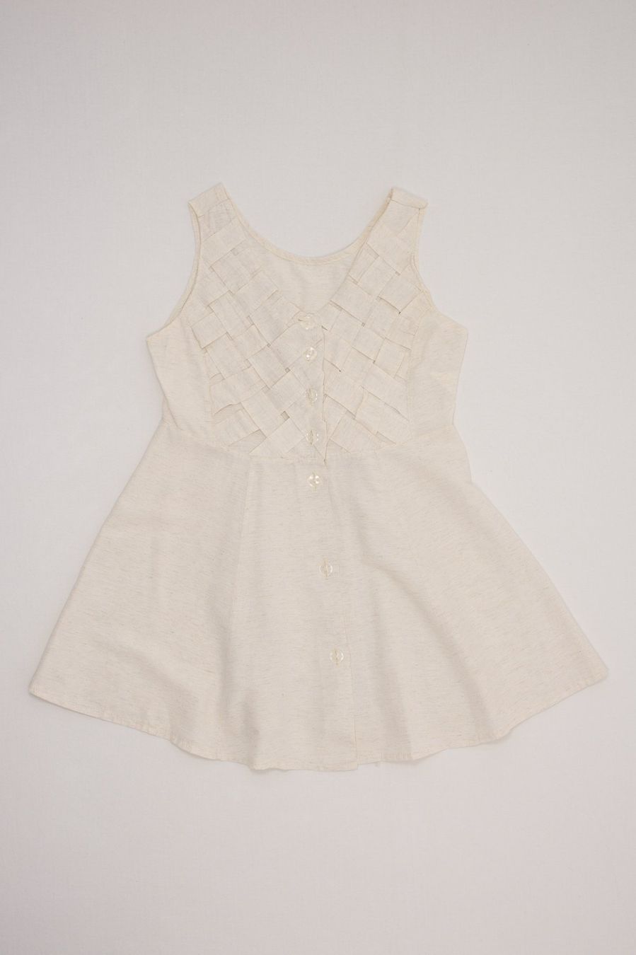 Tops: Haut Sans Manches Vintage Beige Texture Taille S – Gebraucht aus Fribourg von re-fine 1