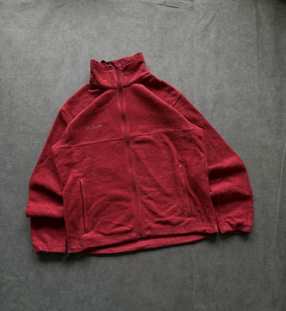 10. Veste polaire Columbia rouge, taille M