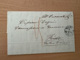Antiker Brief von 1859 Basel nach Faido