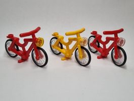 LEGO 3x 4719c02 Bicycle with Trans-Clear Wheels