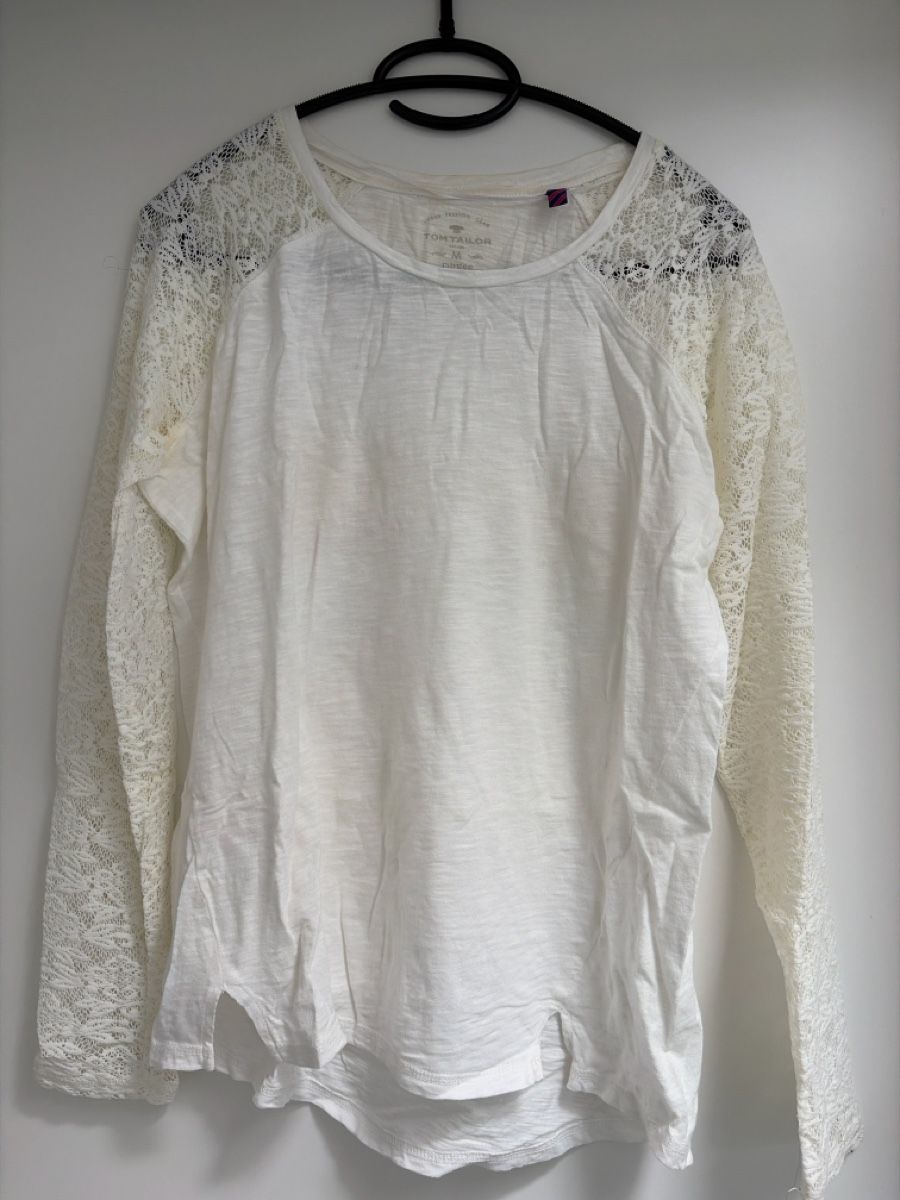 Tom Tailor Top: Top mit Spitze Gr. M – Usato da Pfungen venduto da era_fnc2