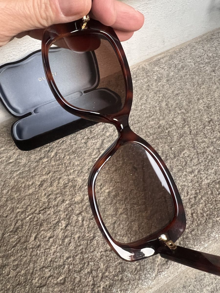 Gucci Occhiali & Lenti: Sonnenbrille Gucci, braun mit Etui – Usato da Solothurn venduto da Brini06 3