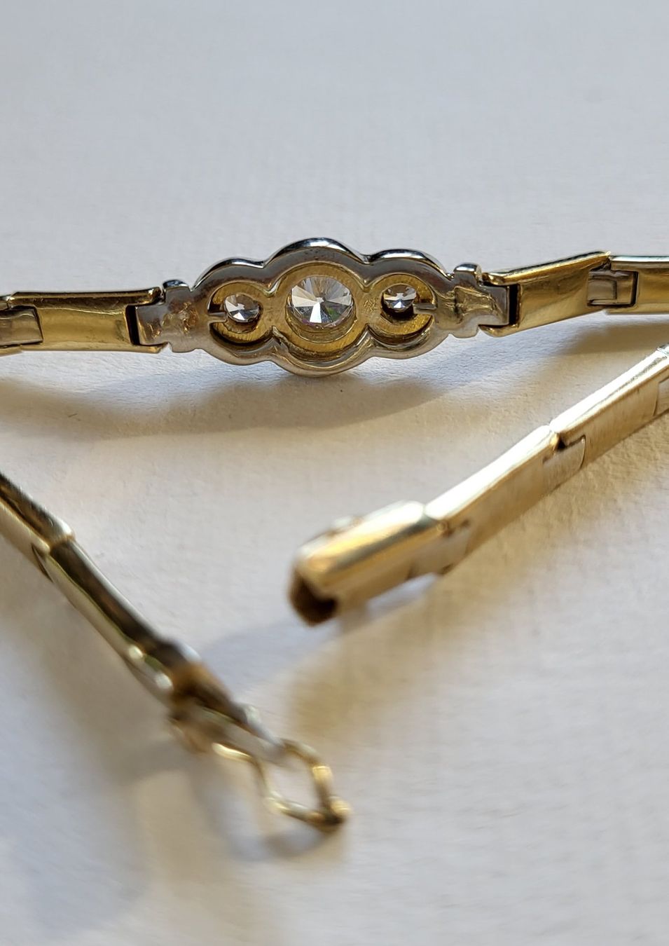 Armbänder & -reifen: Gold 585 Massiv Armband Mit Steine – Gebraucht aus Wald ZH von Aniade 4
