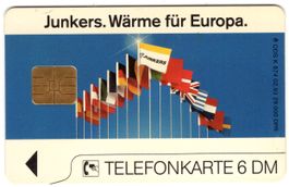JUNKERS - seltene Kunden-Telefonkarte von Deutschland