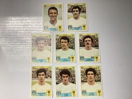 8 x Panini Fussball Sammelbilder "MEXICO 70“ sehr gut RAR!!