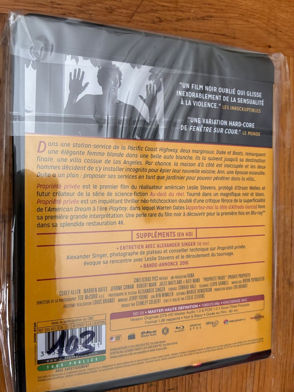 Alle DVDs: Propriété privée (1960, Blu-ray, VOST) – Gebraucht aus Vevey von zecollector 1