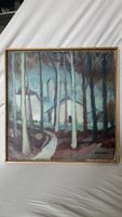 Signiertes doppelseitiges Ölgemälde, zugeschr. Willi Wenk