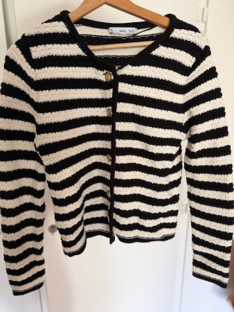 Damen Strickjacke MNG gestreift Grösse S guter Zustand