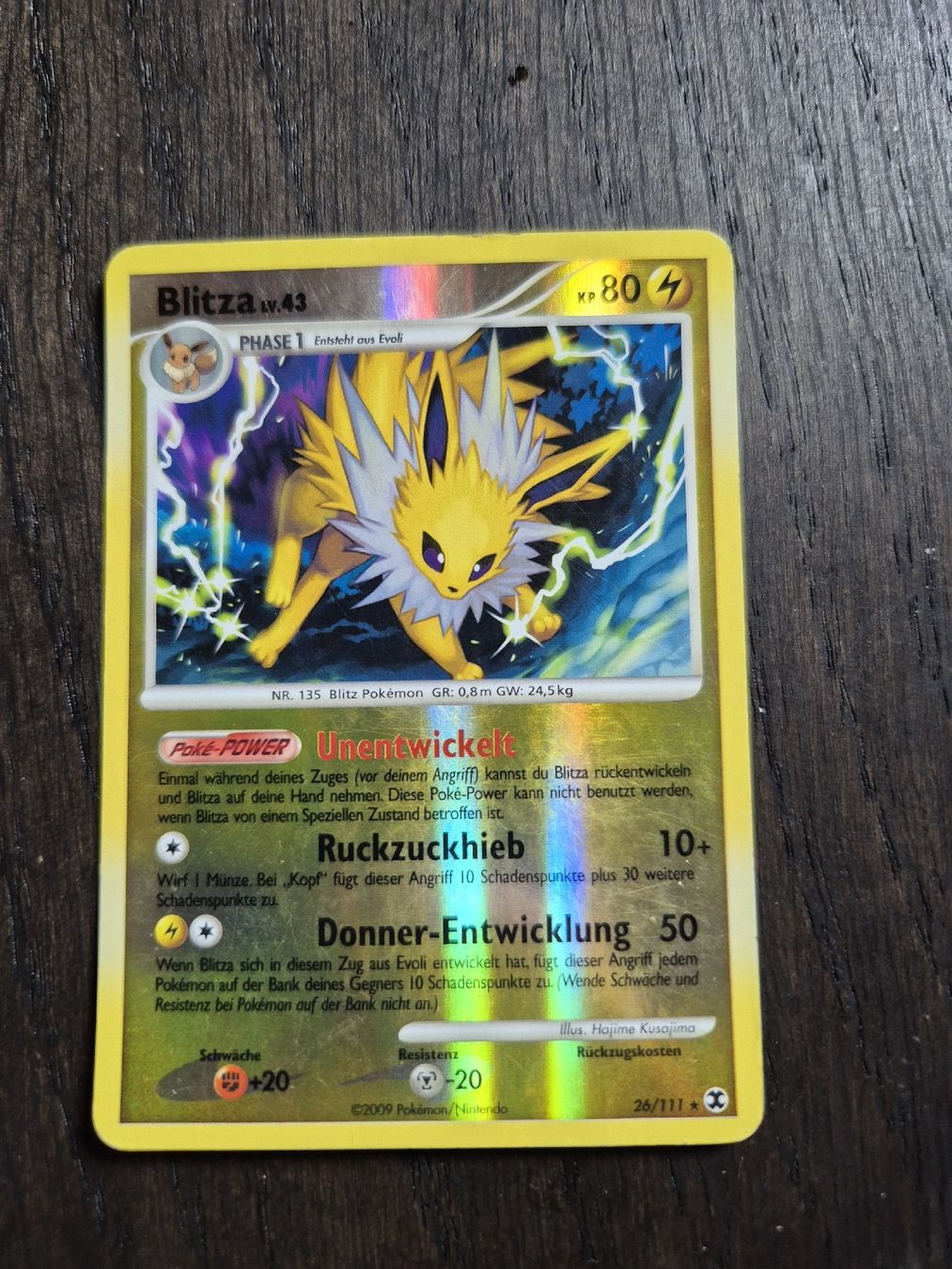 Pokémon Carte collezionabili: Pokemon - Blitza reverse holo – Usato da Subingen venduto da mattkum