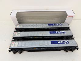 Märklin 3* 48055 Großraum-Schiebewandwagen Habbiillns CARGO
