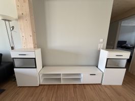Wohnzimmer Möbel TV Möbel und Beimöbel Wand