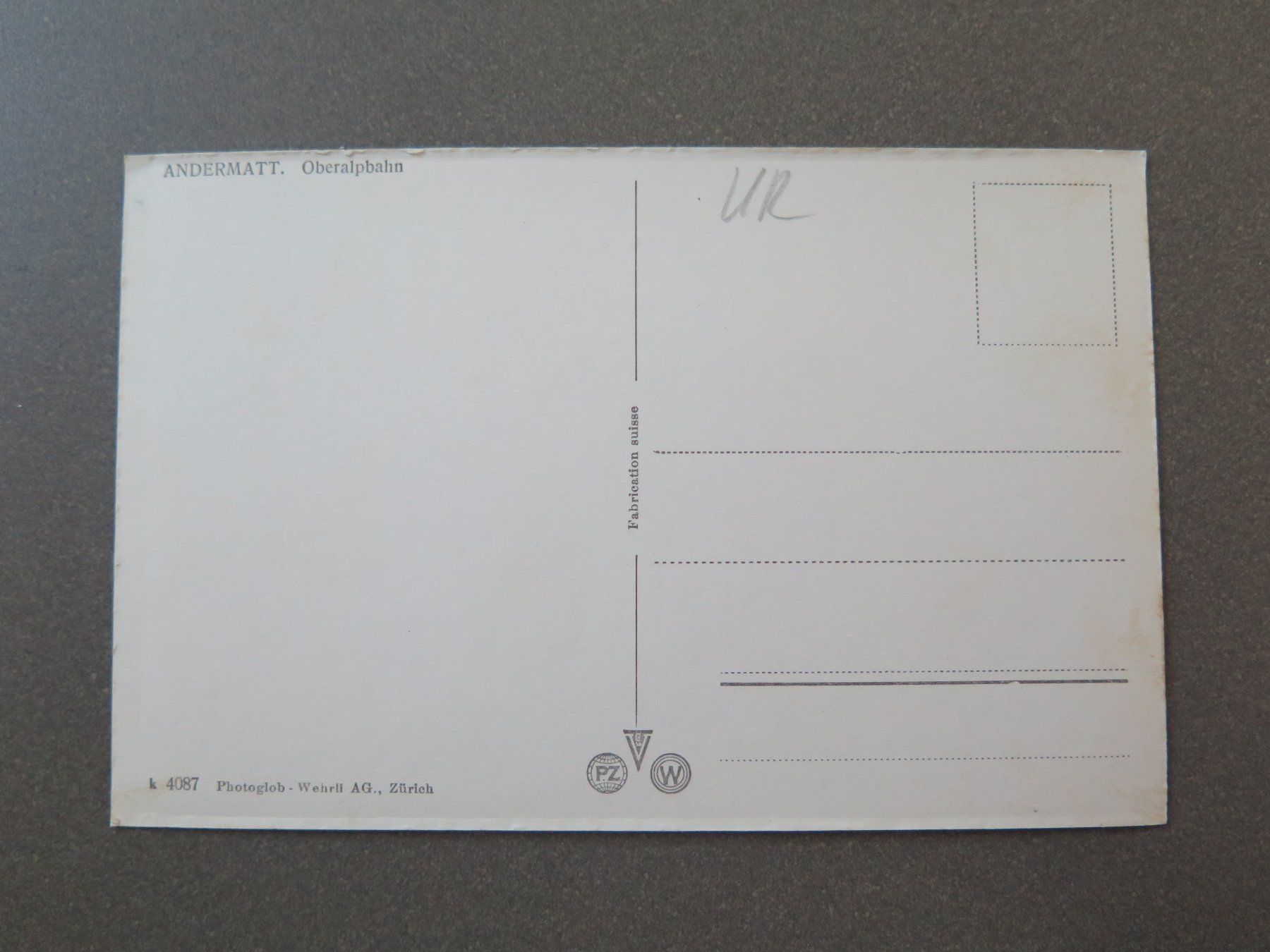 Cartes postales: ANDERMATT - FURKA-OBERLP-BAHN – D'occasion à Wittenbach par lipasal 1
