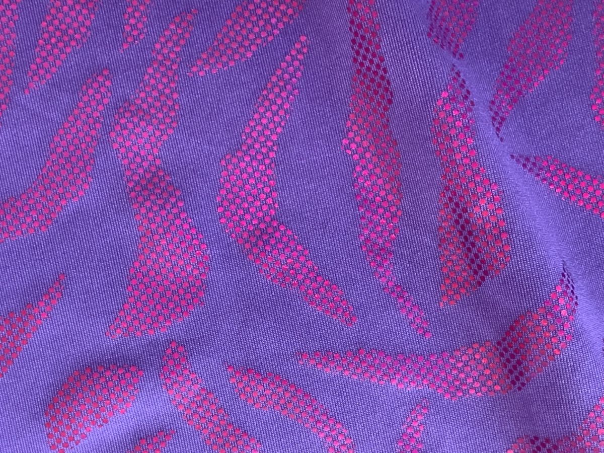 Stoffe: Jersey-Stoff lila pink mit Zebra-Muster – Gebraucht aus Nürensdorf von Weima58 5