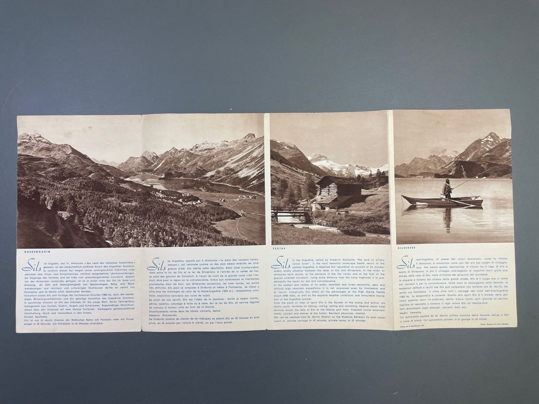 Documenti: Prospekt Sils Engadin/ Broschüre Graubünden – Usato da Luzern venduto da oh_08 1