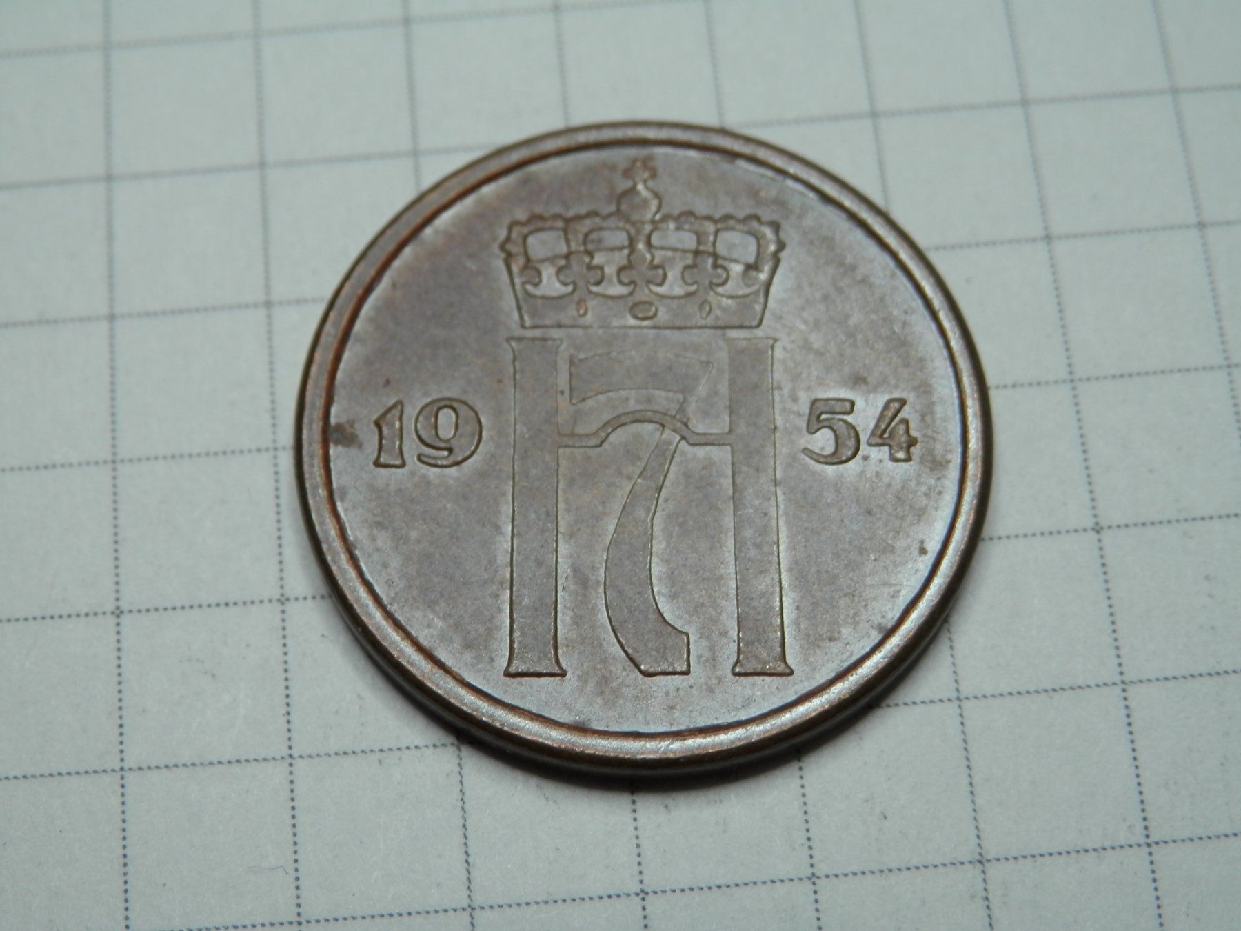 Tutti le monete: Norwegen  2 Öre, 1954 neuwertig – Usato da Weiach venduto da weiach81