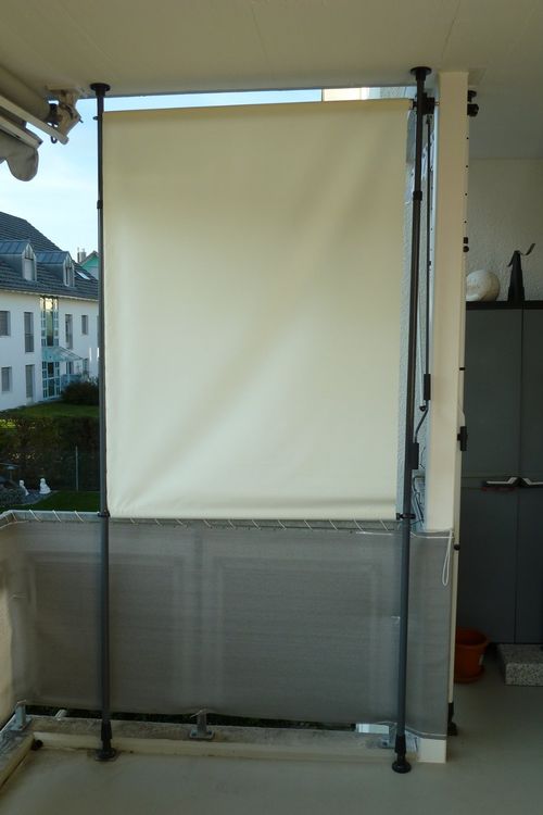 Aussenrollo / KlemmMarkise / Sichtschutz (120 cm breit) Kaufen auf