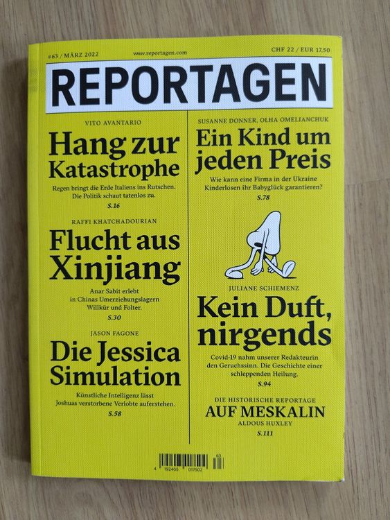 Zeitschriften & Magazine: Reportagen Nr. 63 / März 2022 – Neu (gemäss Beschreibung) aus Buttisholz von Simone_n
