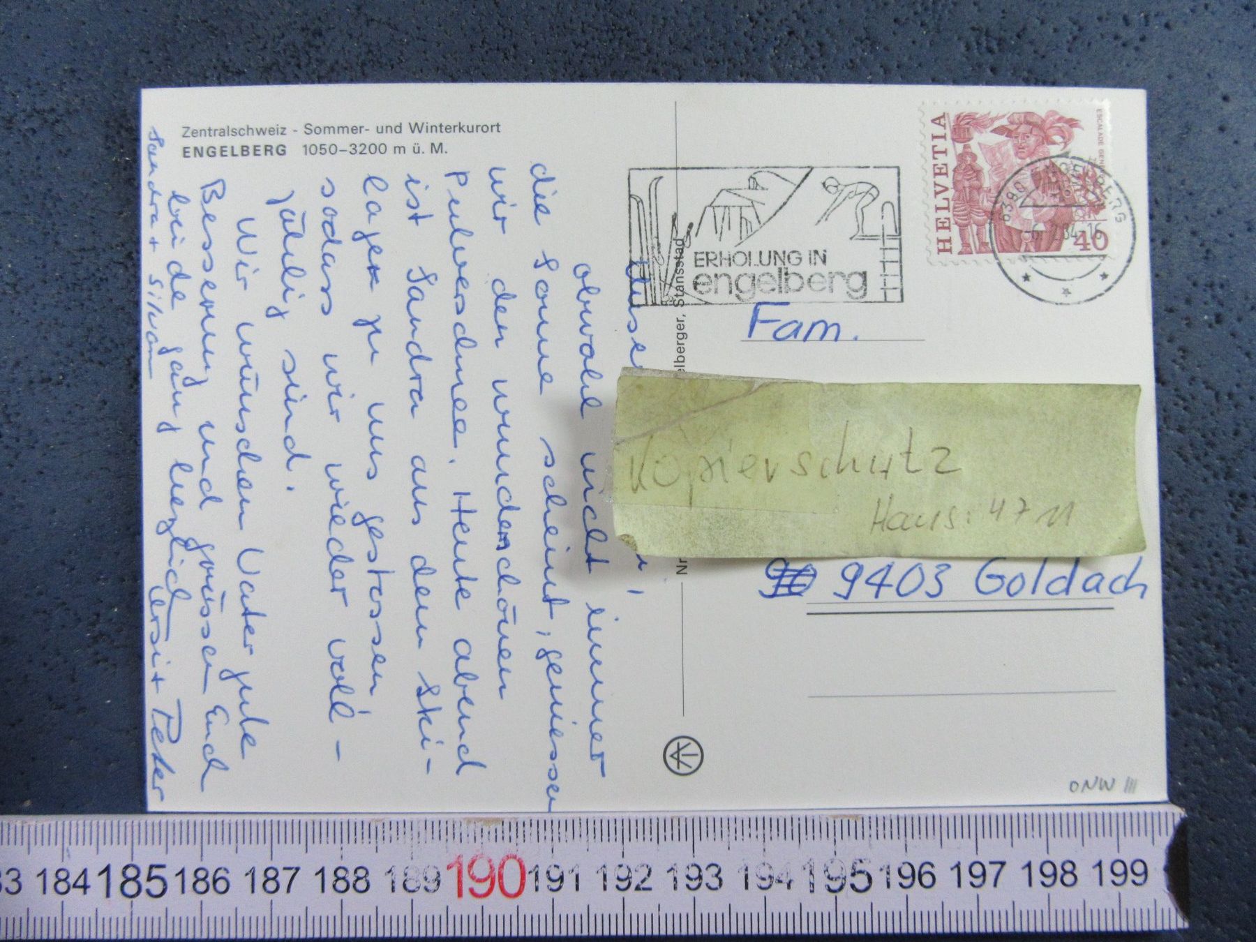 Cartoline postali: ENGELBERG SCHNEE AK ONW – Usato da Ettingen venduto da Hausi4711 1