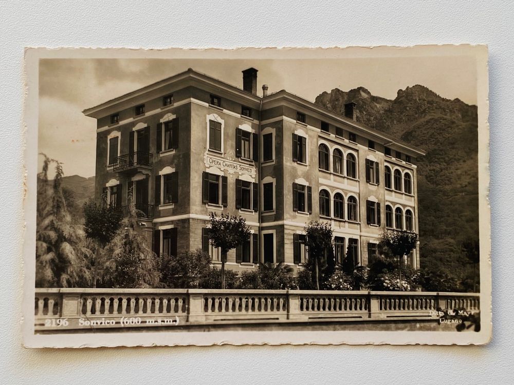 Villa RIPOSO Opera Charitas SONVICO um 1930 Ticino Tessin (Gebraucht ...