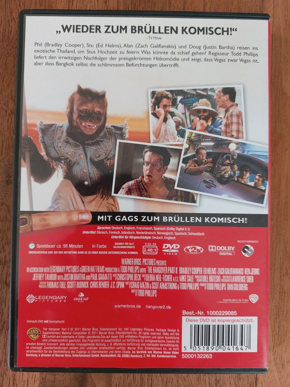 Tutti i DVDs: DVD - Hangover 2 – Usato da Rheinfelden venduto da FilmAuktion 1