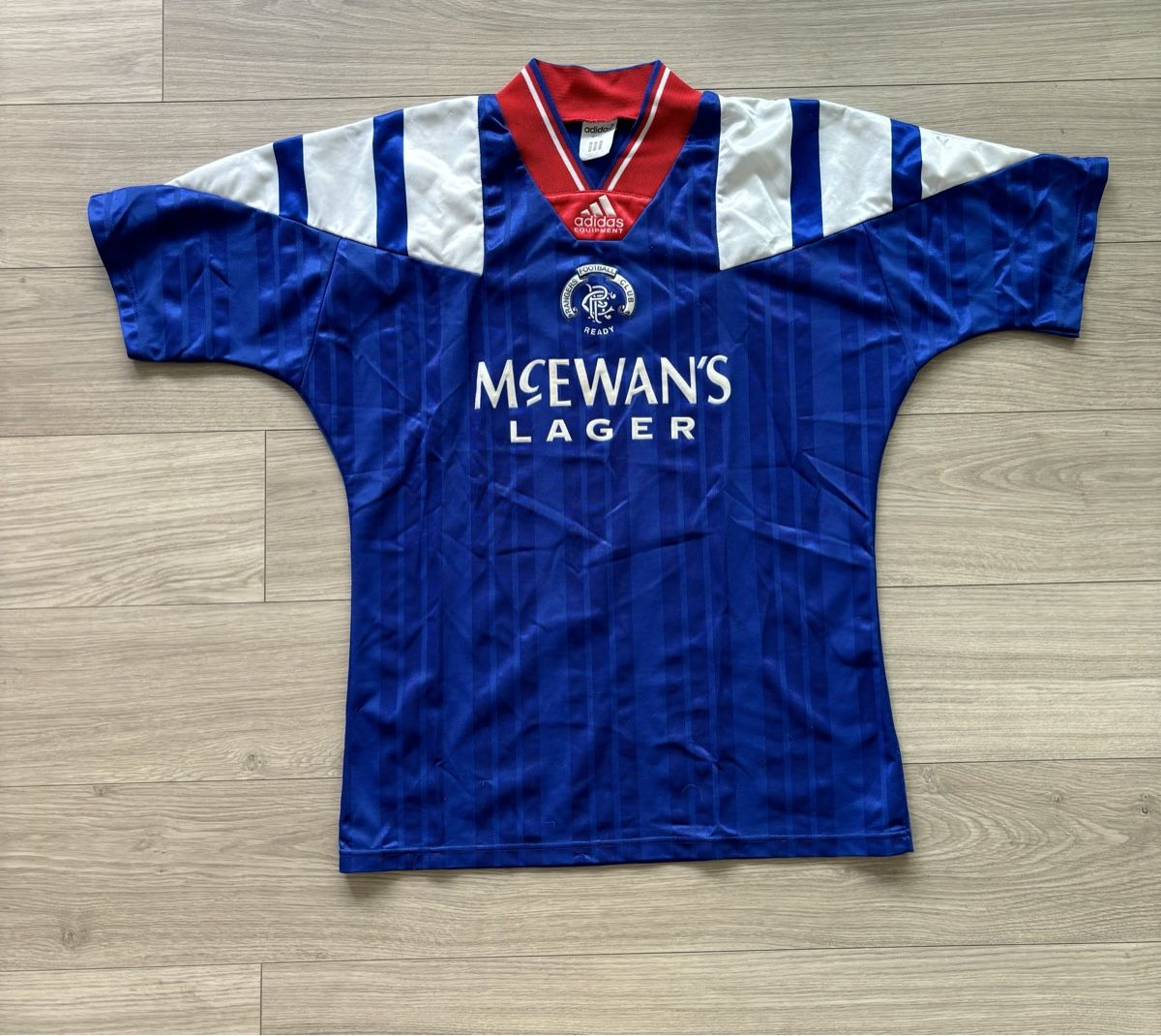 Adidas Leibchen & Hosen: 1992-94 Rangers Home Shirt – Gebraucht aus Castione von REER