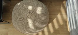 SANDARED Pouf, beige, 45 cm Hocker