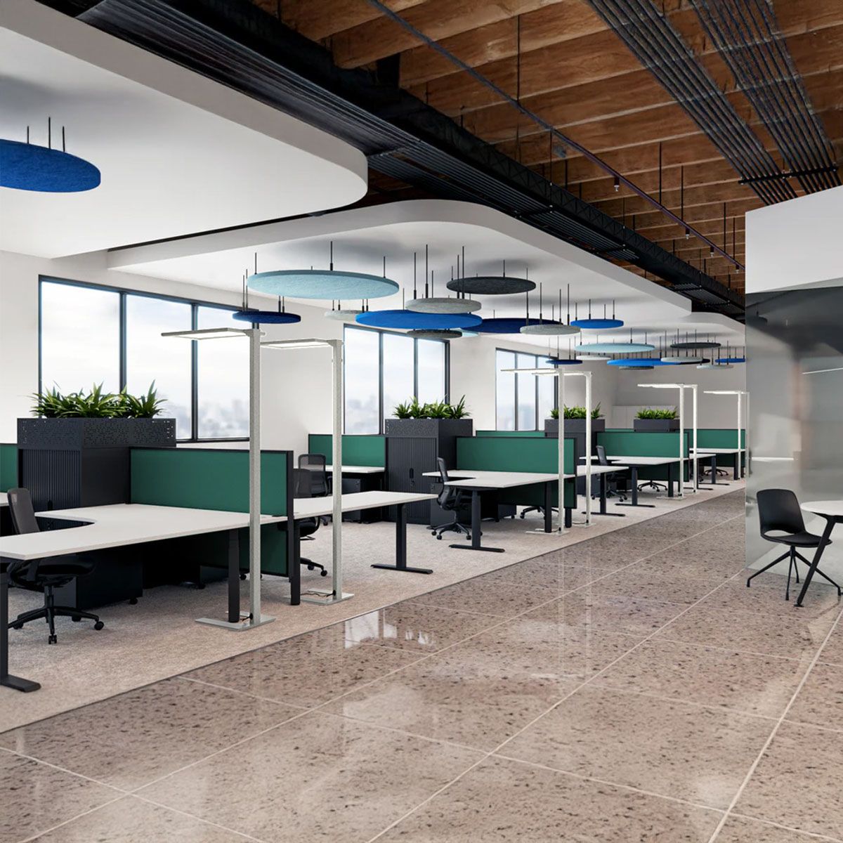 Lampade: LED Büro Stehleuchte, Weiss, CCT,  – Nuovo (secondo la descrizione) da Kreuzlingen venduto da Smart-Light 1