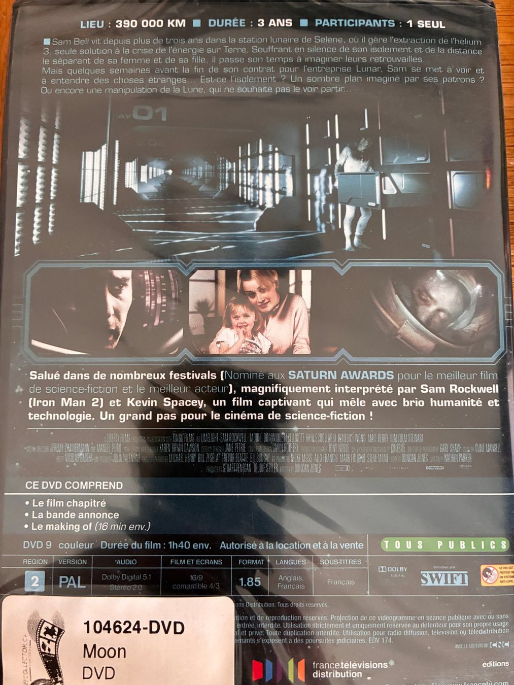 Tutti i DVDs: Moon - La face cachée (2009, DVD, Science-fiction, ) – Nuovo e nell'imballaggio originale da Vevey venduto da zecollector 1