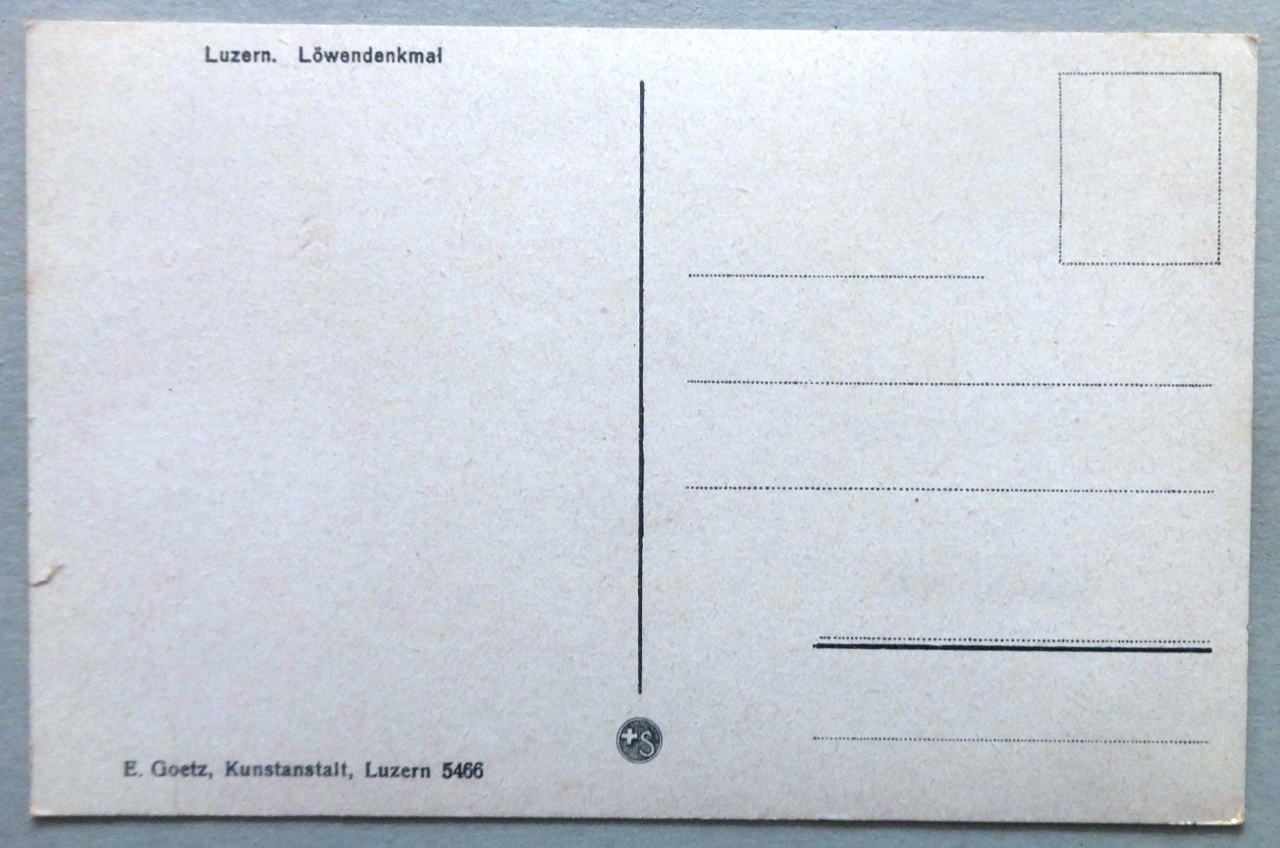 Cartoline postali: Luzern - Löwendenkmal – Difettoso da Fétigny venduto da Billy2miny 1