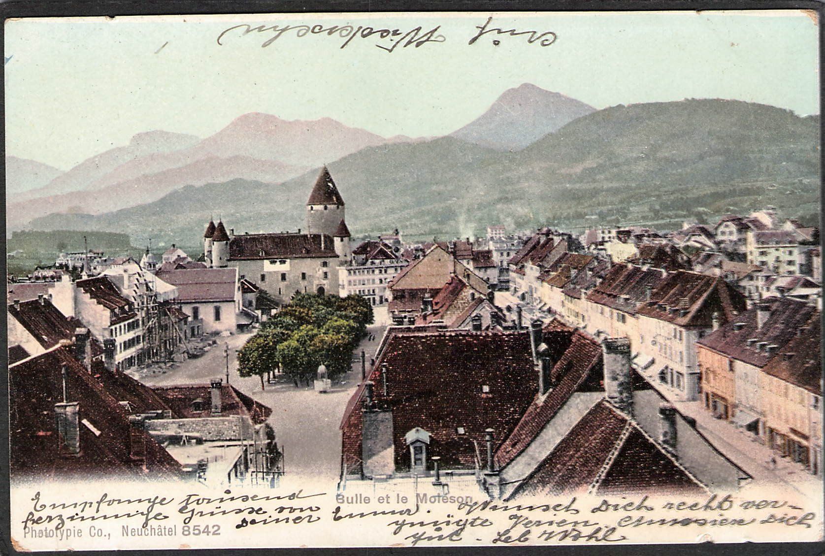 Cartoline postali: - Bulle et le Moleson – Usato da Reichenburg venduto da Pipo-67