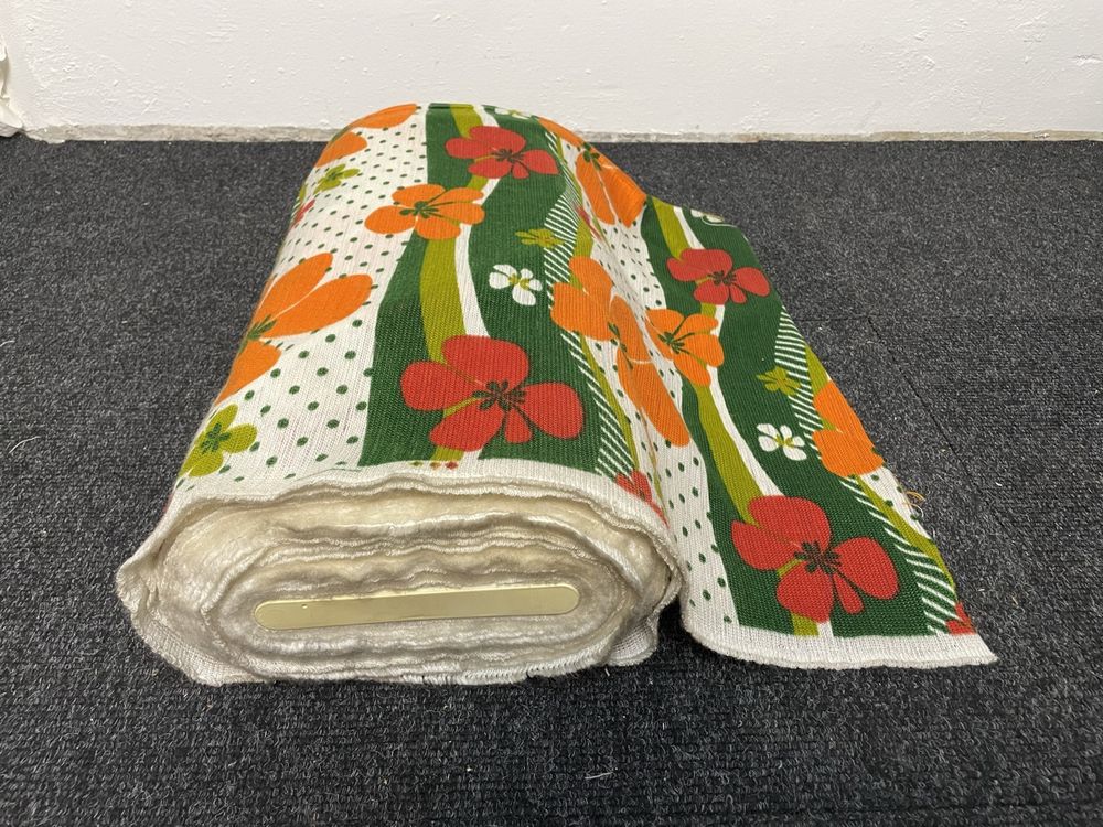 Original 70er Jahre Blümchen Stoff Rolle Meterware vintage (Gebraucht ...
