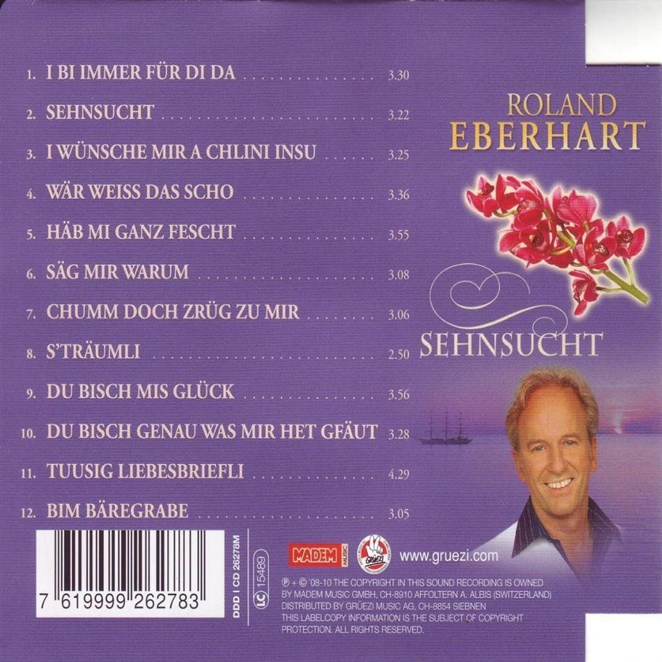 CD: Roland Eberhart (Calimeros) - Sehnsucht, CD, D15 – Usato da Sessa venduto da discoverymedia 1