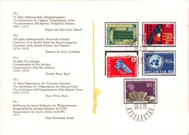 1970 Faltblatt Nr.96 Sonderpostmarken