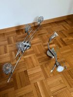 2 lampes plafonniers avec 4 et 2 spots en très bon état